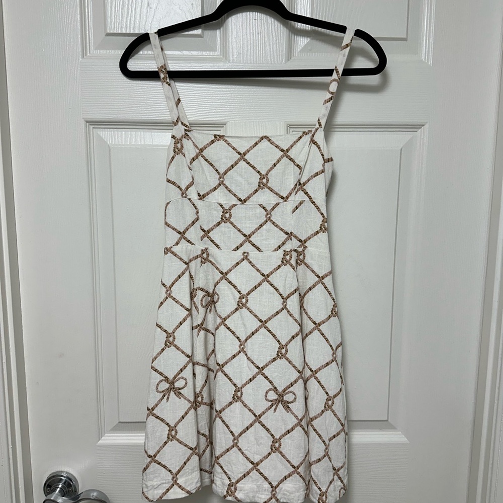 Hill House Home Linen Nautical Print Dress (Worn Twice)